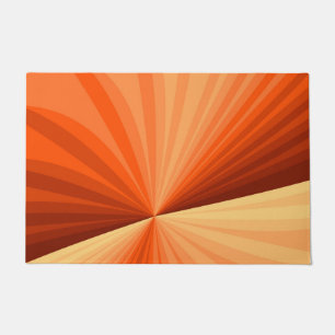 Paillasson Moderne Abstrait Orange Rouge Vanille Graphique Fr