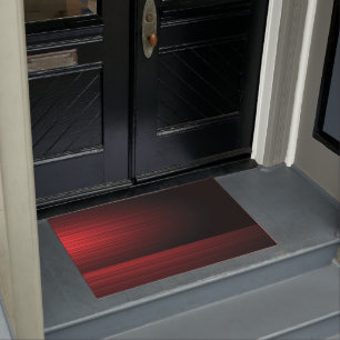 Paillasson moderne rouge et noir