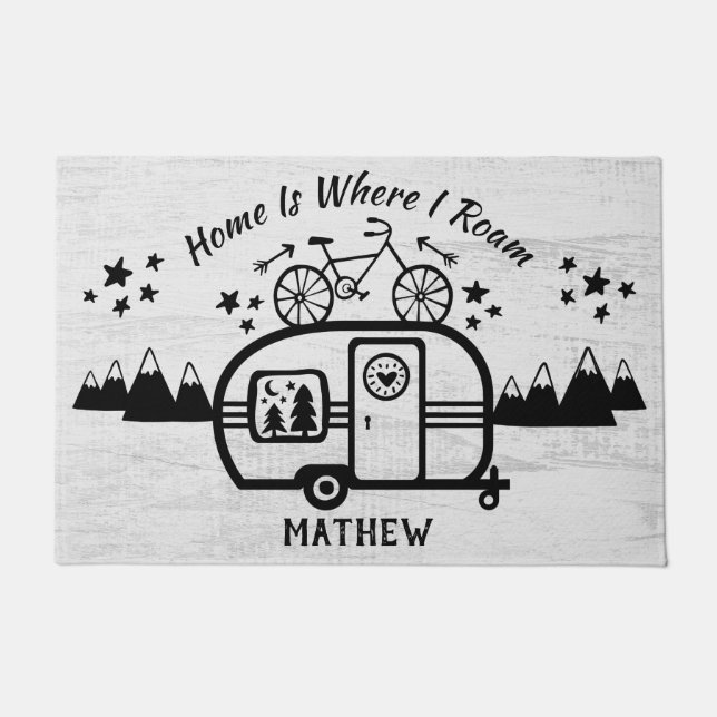 Paillasson Modes de vie de la remorque de camping Rustic Rv (Devant)