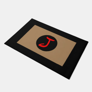Paillasson Monogram J Black Trim Doormat