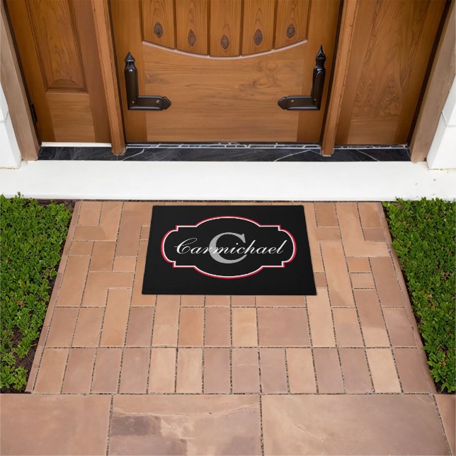 Paillasson Monogramme décoratif personnalisé (De plein air)