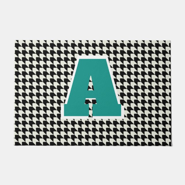 Paillasson monogramme Houndstooth (Devant)