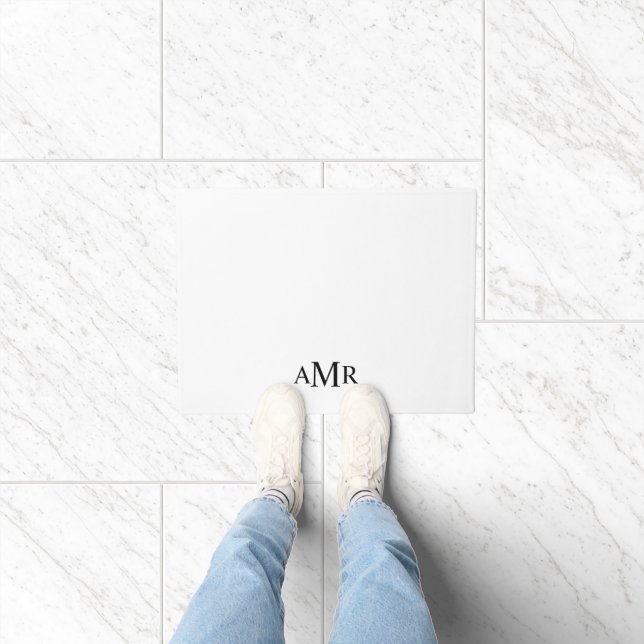 Paillasson Monogramme personnalisé classique (Intérieur)