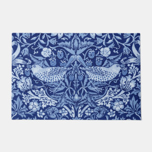 Paillasson Monotone bleu de fraises Thief, William Morris