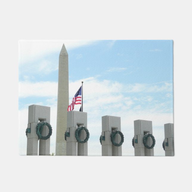 Paillasson Monument à Washington et mémorial 2ÈME GUERRE MOND (Devant)