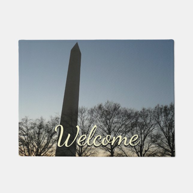 Paillasson Monument de Washington dans le paysage d'hiver II (Devant)