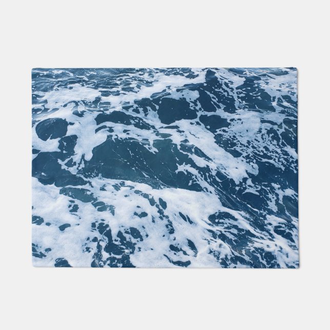 Paillasson Moody Blue Ocean Waves (Devant)