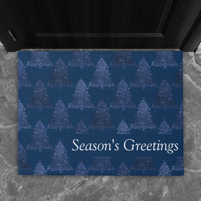 Paillasson Moody Tree Motif | Classy Dark Navy Blue Custom (Créateur téléchargé)