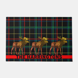 Paillasson Moose Plaid Rustique