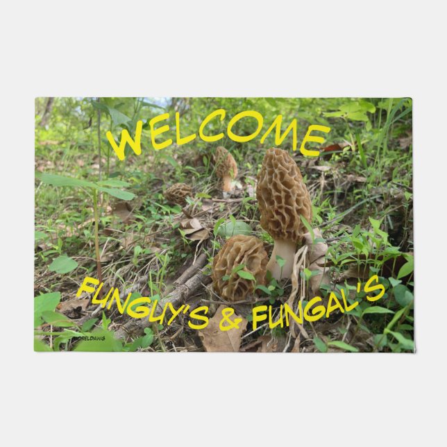 Paillasson Morel Mushroom Porte Mat (Devant)