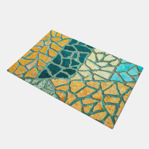 Paillasson Mosaïque de pierre aquarelle + vos idées