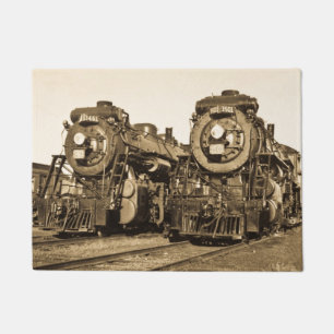 Paillasson Moteurs nationaux canadiens jumeaux de train