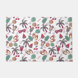 Paillasson Motif à thème des vacances colorées sur la plage t