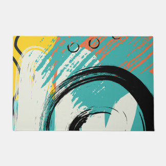 Paillasson motif artistique Abstrait #illustration #abstrait
