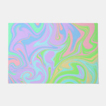 Motif bleu pastel vert rose pastel