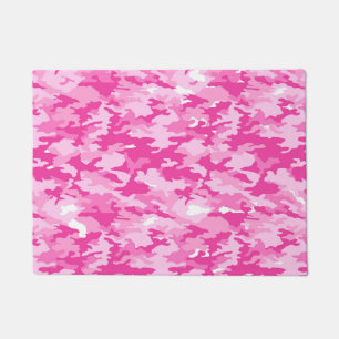 Paillasson Motif camouflage rose – Sensibilisation au cancer
