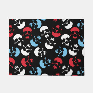 Paillasson Motif crâne multicolore