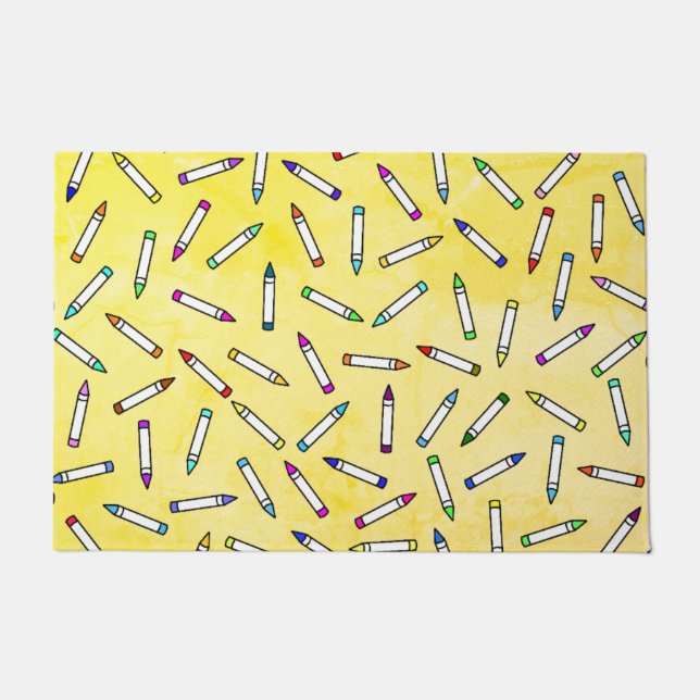 Paillasson Motif Crayon de dessin (Devant)