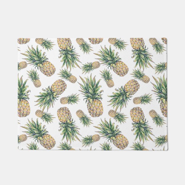 Paillasson Motif d'ananas aquarelle (Devant)