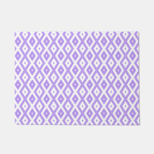 Paillasson Motif de diamants violet et blanc