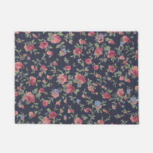 Paillasson Motif de fleurs 18" x 24" Porte Mat