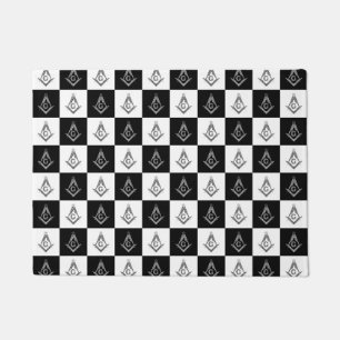 Paillasson Motif de Freemason À damiers