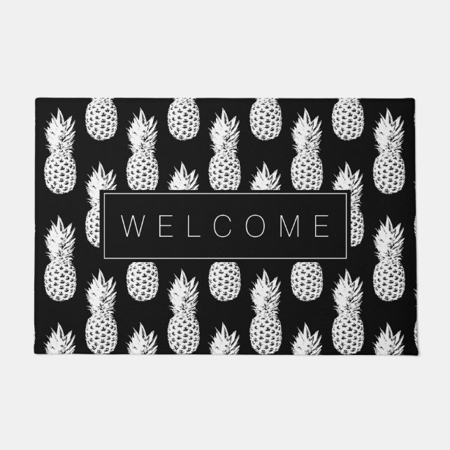 Paillasson Motif de fruits d'ananas porte de bienvenue person (Devant)