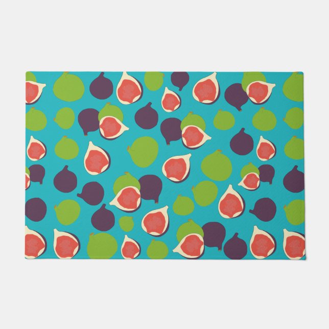 Paillasson Motif de fruits d'été à la fibre méditerranéenne (Devant)