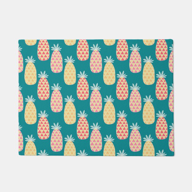 Paillasson Motif de griffonnage d'ananas (Devant)