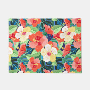 Paillasson Motif de l'Hibiscus coloré