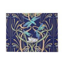 Motif de libellules Art nouveau