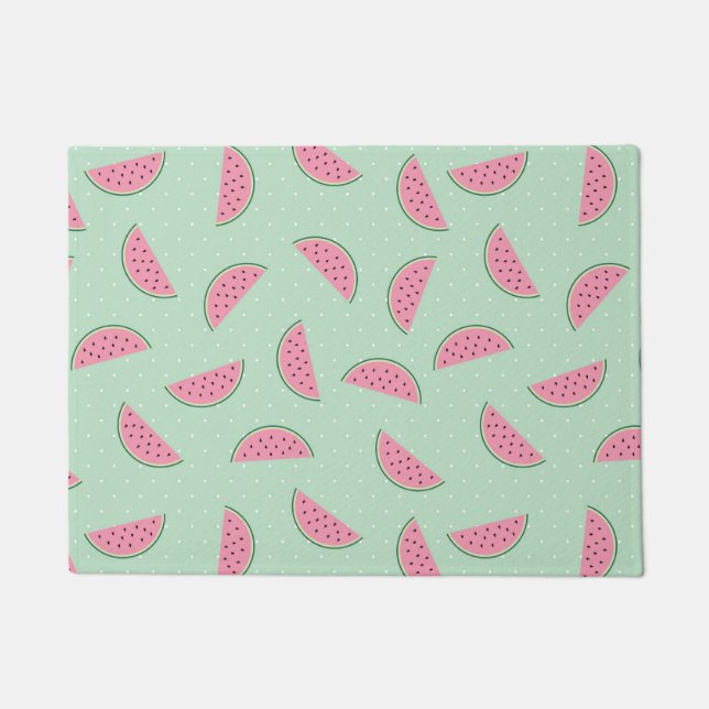 Paillasson Motif de peinture à fruits tropicaux (Devant)