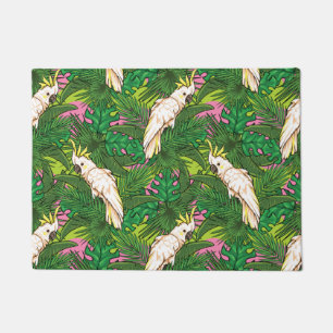 Paillasson Motif de perroquet avec des palmettes