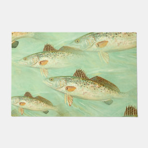 Paillasson Motif de poisson de bar