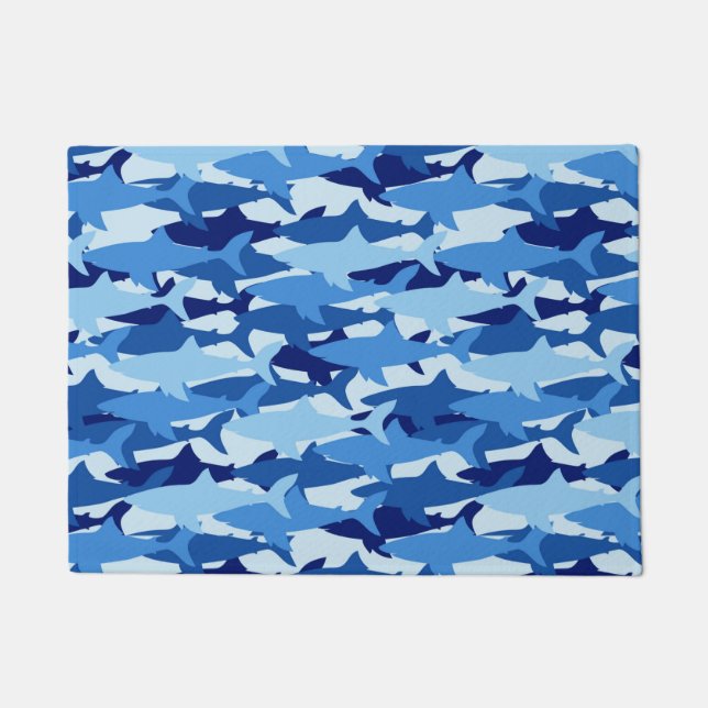 Paillasson Motif de requin bleu (Devant)