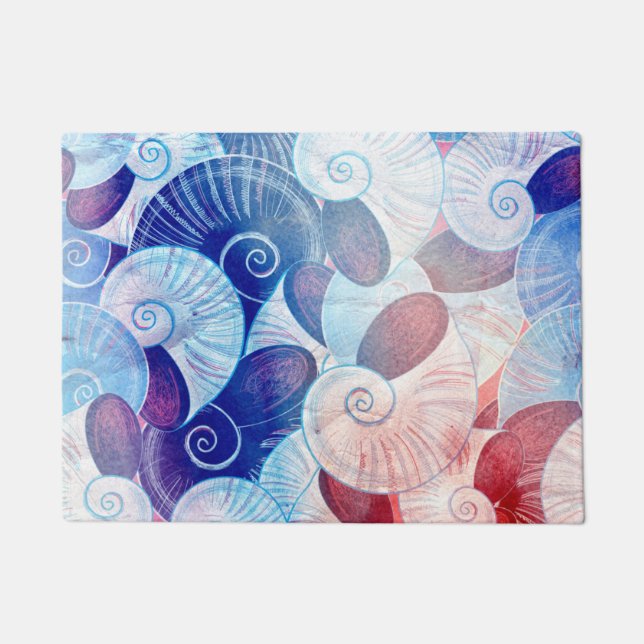 Paillasson Motif de scène de coquillages (Devant)