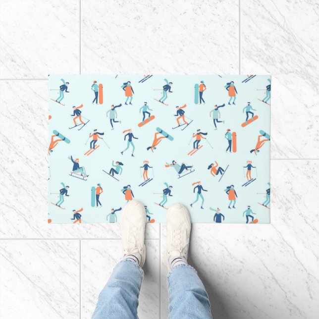 Paillasson Motif de sports d'hiver (Intérieur)