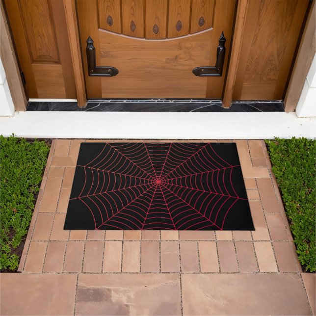 Paillasson Motif d'Halloween en rouge noir (De plein air)