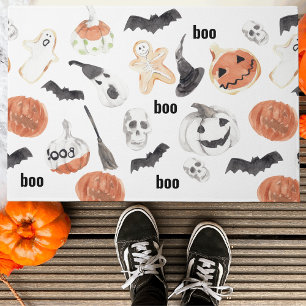 Paillasson Motif d'horreur d'Halloween coloré Bonne Hallowee