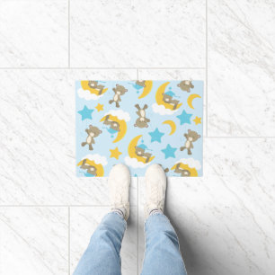 Paillasson Motif D'Ours, Mignonnes Ours, Nounours, Étoiles