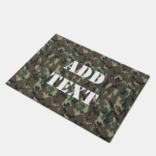 Paillasson Motif du Camouflage vert Woodland