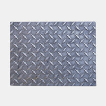 Motif en acier de plat de diamant