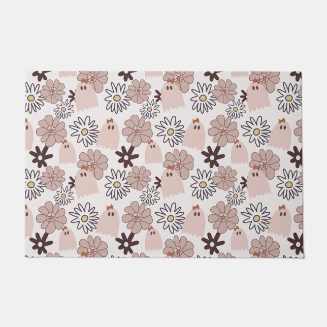 Paillasson Motif fantôme rose (Devant)