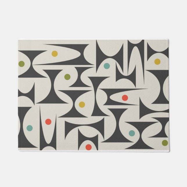 Paillasson Motif géométrique MCM Lampe de bain Mat (Devant)