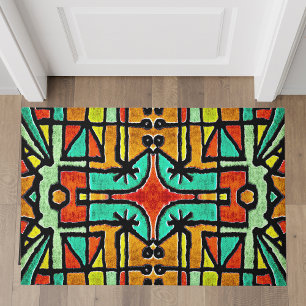 Paillasson Motif géométrique tribal coloré