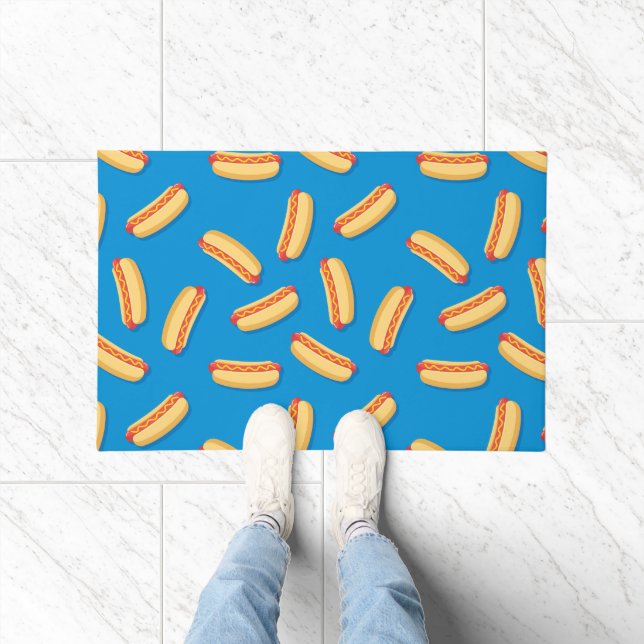 Paillasson Motif Hotdogs de restauration rapide (Intérieur)