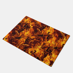 Paillasson Motif incendie et flamme