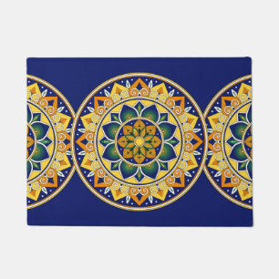 Paillasson Motif italien de tuile - majolique de motifs de