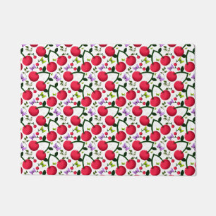 Paillasson Motif joli papillon Cerise, Fruit Kawaii brillant