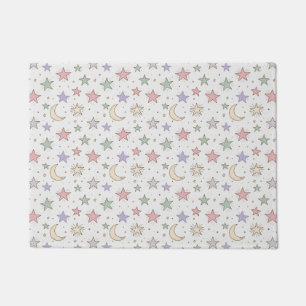 Paillasson Motif Lune Étoile Fantaisiste